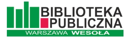 Logo Filia Nr 2 w Zielonej - Biblioteka Publiczna w Dzielnicy Wesoła m.st. Warszawy